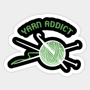 Yarn Addict Sticker